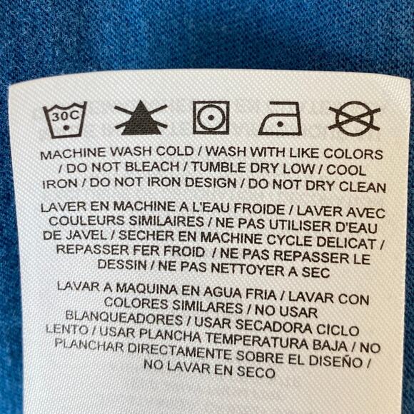 Hurley Tiger Tree Tank Top Women M Teal Blue Biker Cottagecore Raw Hem Beach NWT - Picture 10 of 10